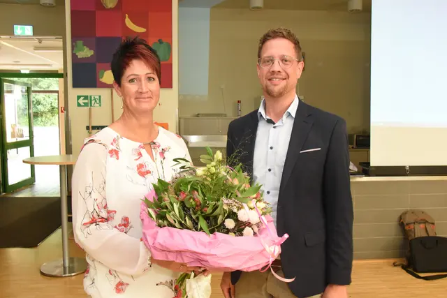 Jeannette Herrmann, hier mit Swen Christian, ist zur neuen Beigeordneten der Gemeinde Wachtberg gewählt worden.  | Foto: AS