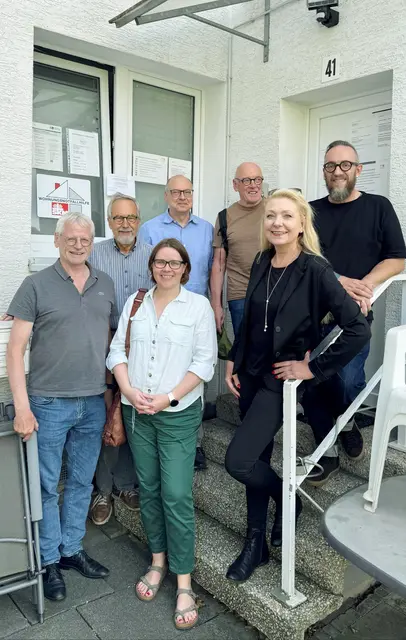 Bürgermeister Dieter Freytag, Dr. Matthias Petran, ehem. Vorsitzender der Brühler Tafel, Kerstin Richter, Helmut Wiesner, Theo Broich, Stefanie Domsch und Martin Pazdersky, Fachbereich Soziales. | Foto: Stadt Brühl