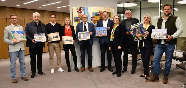 Landrat Sebastian Schuster (3.v.re.) mit Vertretern verschiedener Lions Clubs aus der Region | Foto: Rhein-Sieg-Kreis
