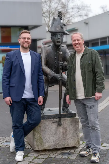 Der Vorstand der Werbegemeinschaft, Henning Borgmann (rechts) und sein Stellvertreter Miguel Pablo-Koch. | Foto: Alfred Heimermann