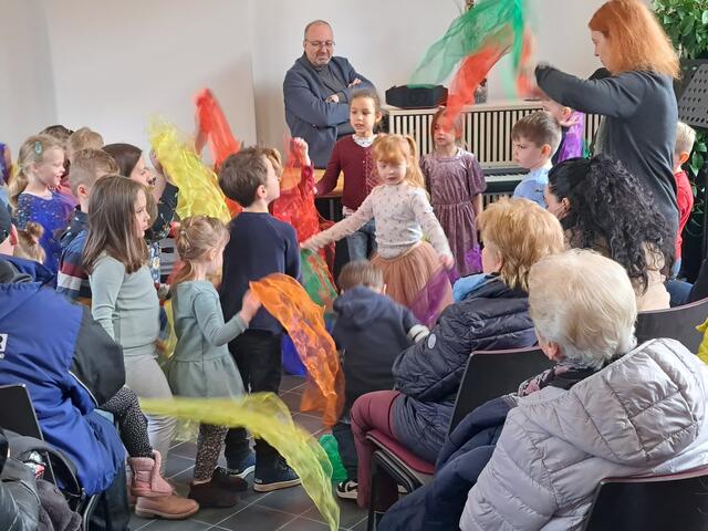 Auch die Kleinsten hatten ihren Spaß.                                                                        | Foto: Musikschule Morsbach