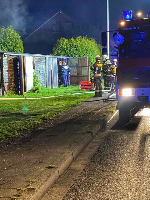 Einen nächtlichen Einsatz hatte die Bergheimer Feuerwehr am frühen Samstagmorgen in Glesch. | Foto: Feuerwehr