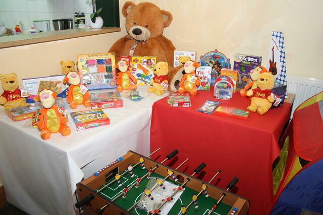 Tigger und der Kicker: Auch die Verlosung fand großen Anklang. | Foto: Gentz