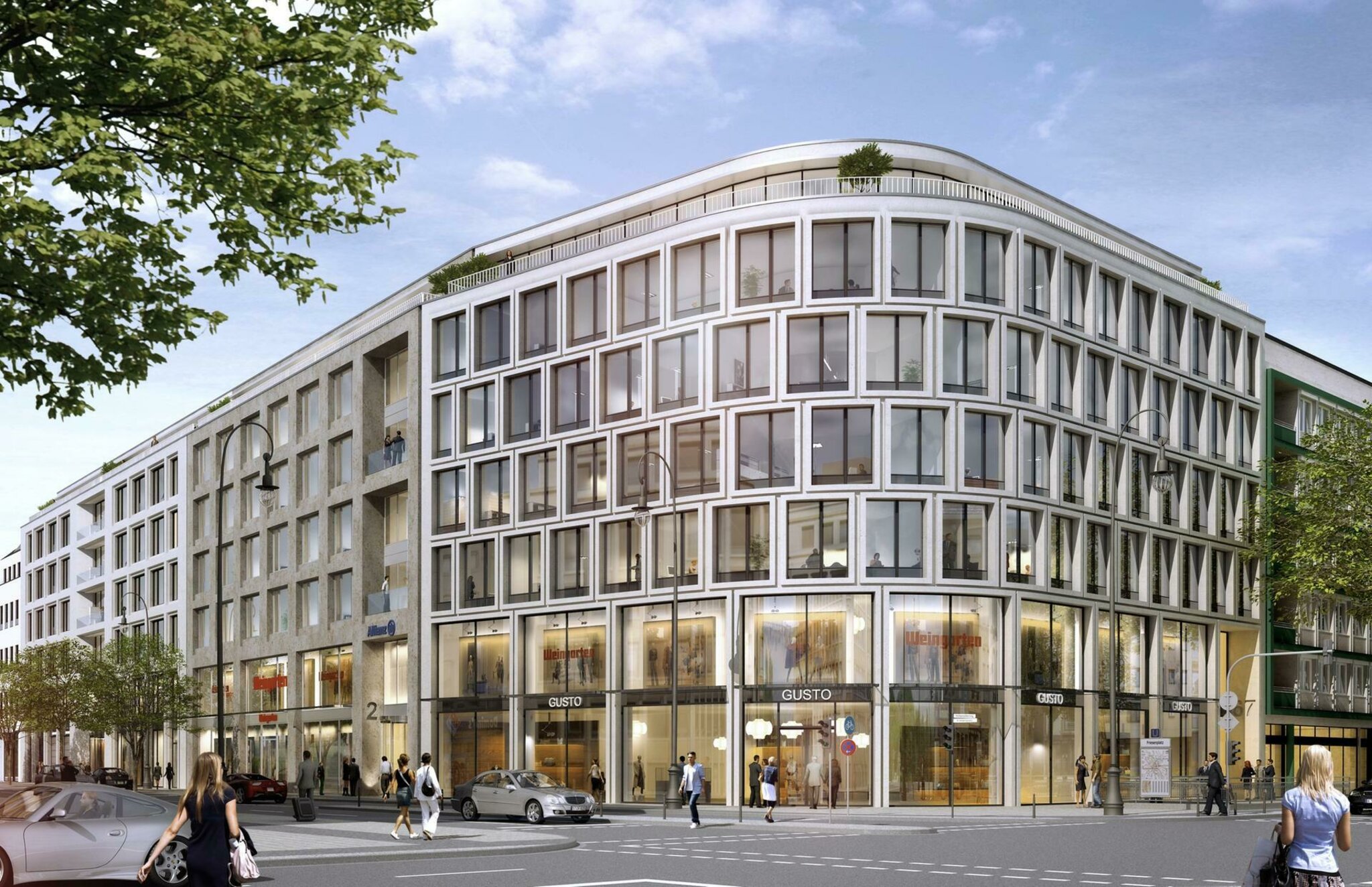 Neuer Gebäudekomplex Allianz Real Estate Germany GmbH baut „Haus