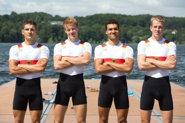Petar Cetkovic, Hendrik Kaltenborn, Fabio de Oliveira, Niklas Mäger (v.l.) | Foto: DRV/Schwier