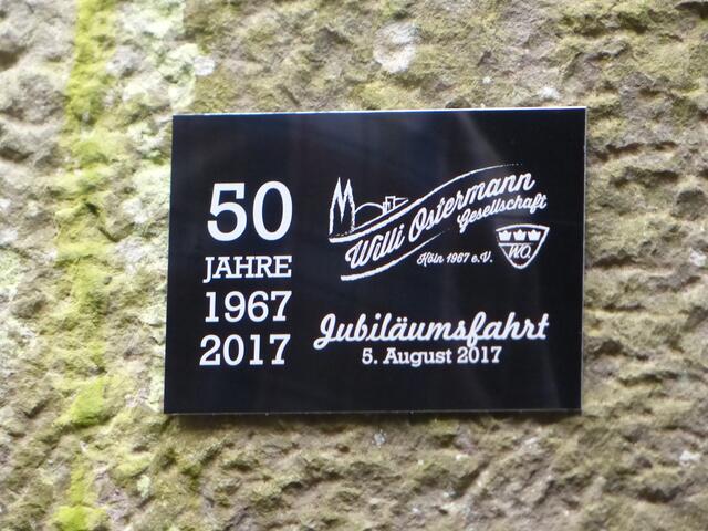 Neue Plakette anlässlich des Jubiläums. | Foto: Zumbusch