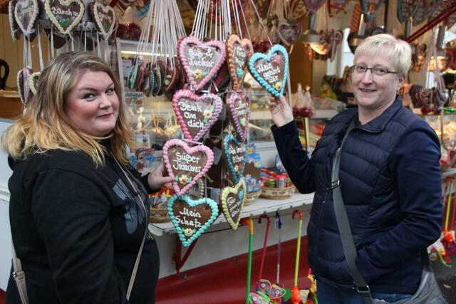 Lebkuchenherzen dürfen nicht fehlen. | Foto: Andrea Eischeid-Mathies
