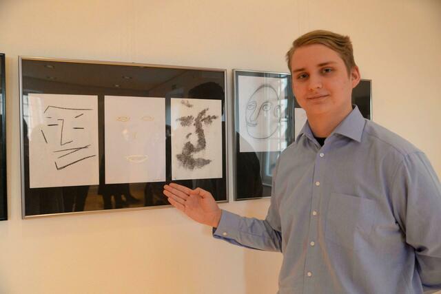 Der 17-jährige Ben experimentierte mit der Einfarbigkeit: Weiß auf Weiß. | Foto: Petra Grebe