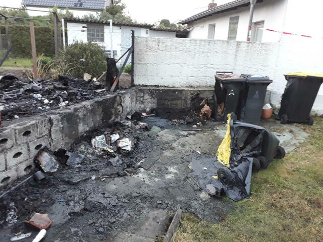 Die Brandstelle nach dem löschen | Foto: Feuerwehr
