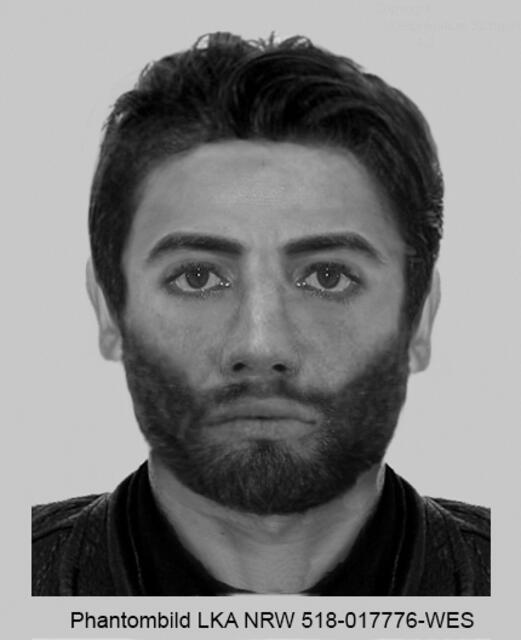 So sieht der gesuchte Mann aus, der in Brühl eine Bäckerei überfiel. | Foto: Fotoquelle: Polizei