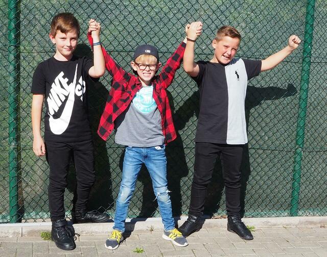 Drei coole Jungs: Prinz Luka, Bauer Luca und Jungfrau Lulu. | Foto: 1. KG Bliesheim