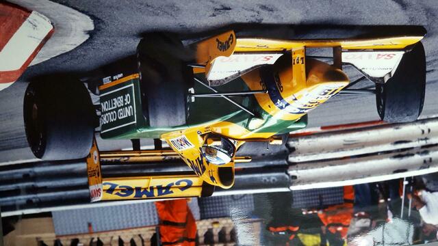 Am 28. August 1992 gewinnt Michael Schumacher sein erstes Formel-1-Rennen in einem Benetton beim GP von Belgien. | Foto: Jens Hoffmeister