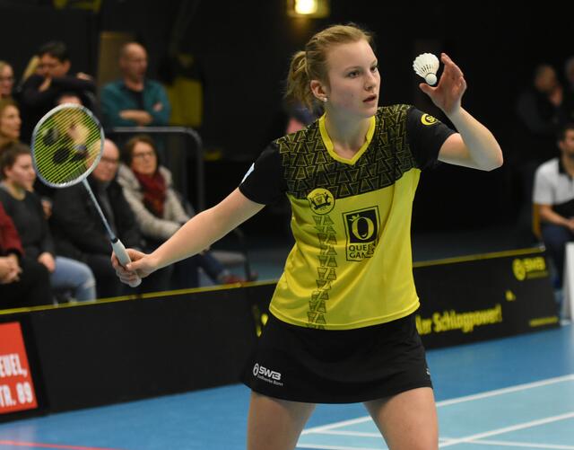 Ein Doppelspieltag steht für den 1.BC Beuel (im Bild Ronja Stern) am Wochenende auf dem Plan. | Foto: Engst