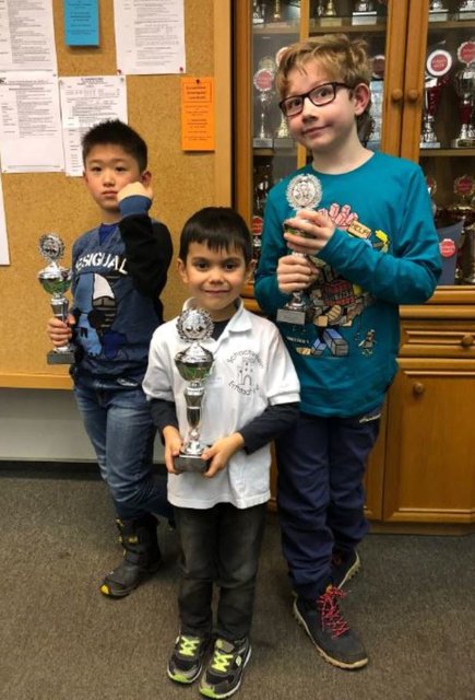 Die Sieger: Noah Cheng, Jacob Cabantac, Manuel Sander | Foto: Lin Zhao (Noahs Mutter)