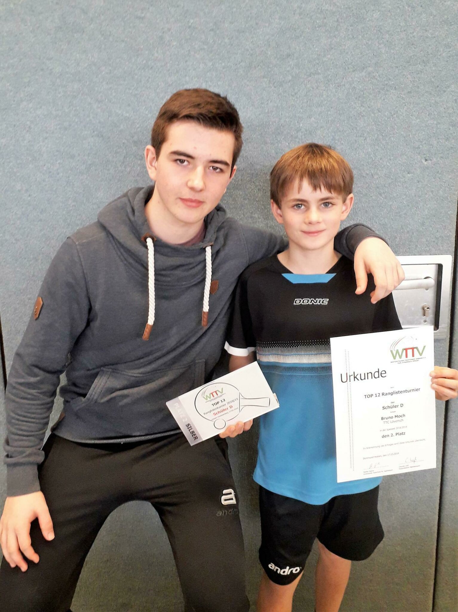 Zweitbester Spieler in NRW Bruno Moch aus Lövenich