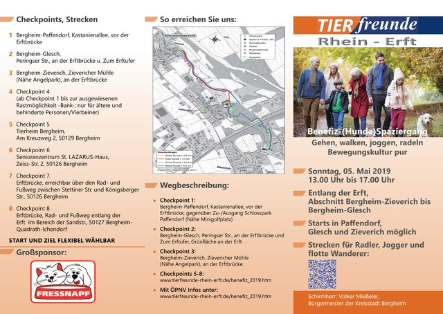 Flyer der Veranstaltung, Vorderseite