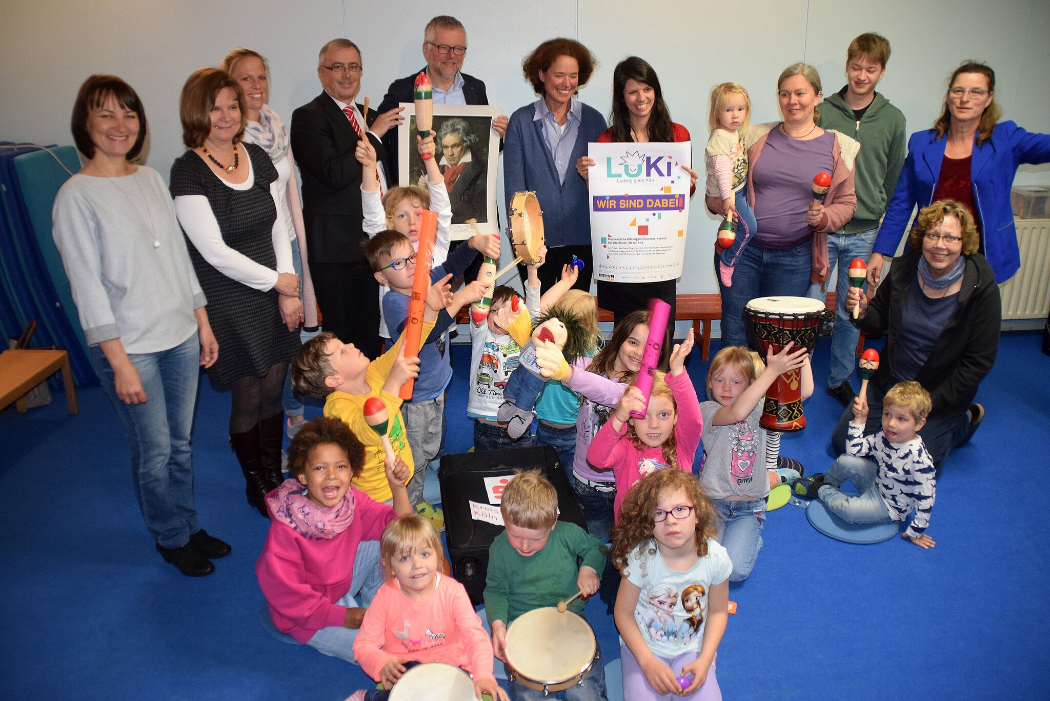 Ludwig goes Kindergarten: Instrumentenkoffer für die „Rübe“-Kinder