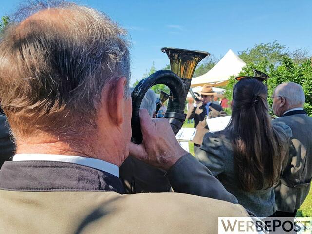 Auch die musikalische Begleitung der Messe passte, dank der Jagdhornbläser. | Foto: Düster