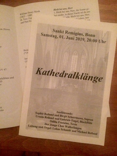 „Kathedralklänge“-Programmzettel | Foto: privat