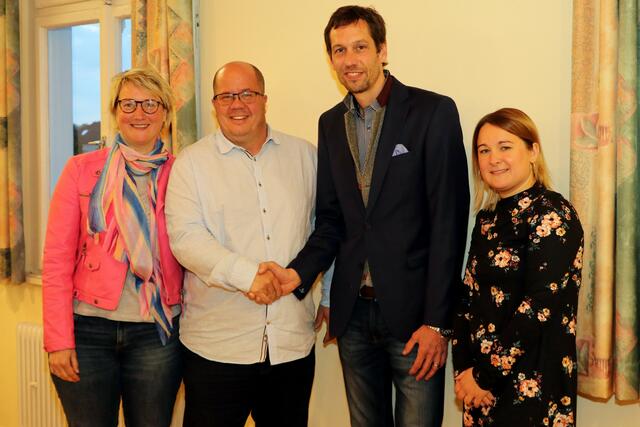 Sandra Becker, der neue Vizevorsitzende Harald Merz, Sebastian Barth und Julia Ufer (v.l.). | Foto: Jürgen Sommer