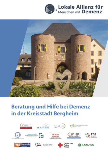 Cover der Broschüre der Lokalen Allianz für Menschen mit Demenz Bergheim, die jetzt bei den Netzwerkpartnern und an zentralen Orten im Stadtgebiet ausliegt.  | Foto: Andrea Floß