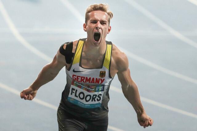 Johannes Floors fliegt zum Weltrekord über 400 Meter. | Foto: Axel Kohring