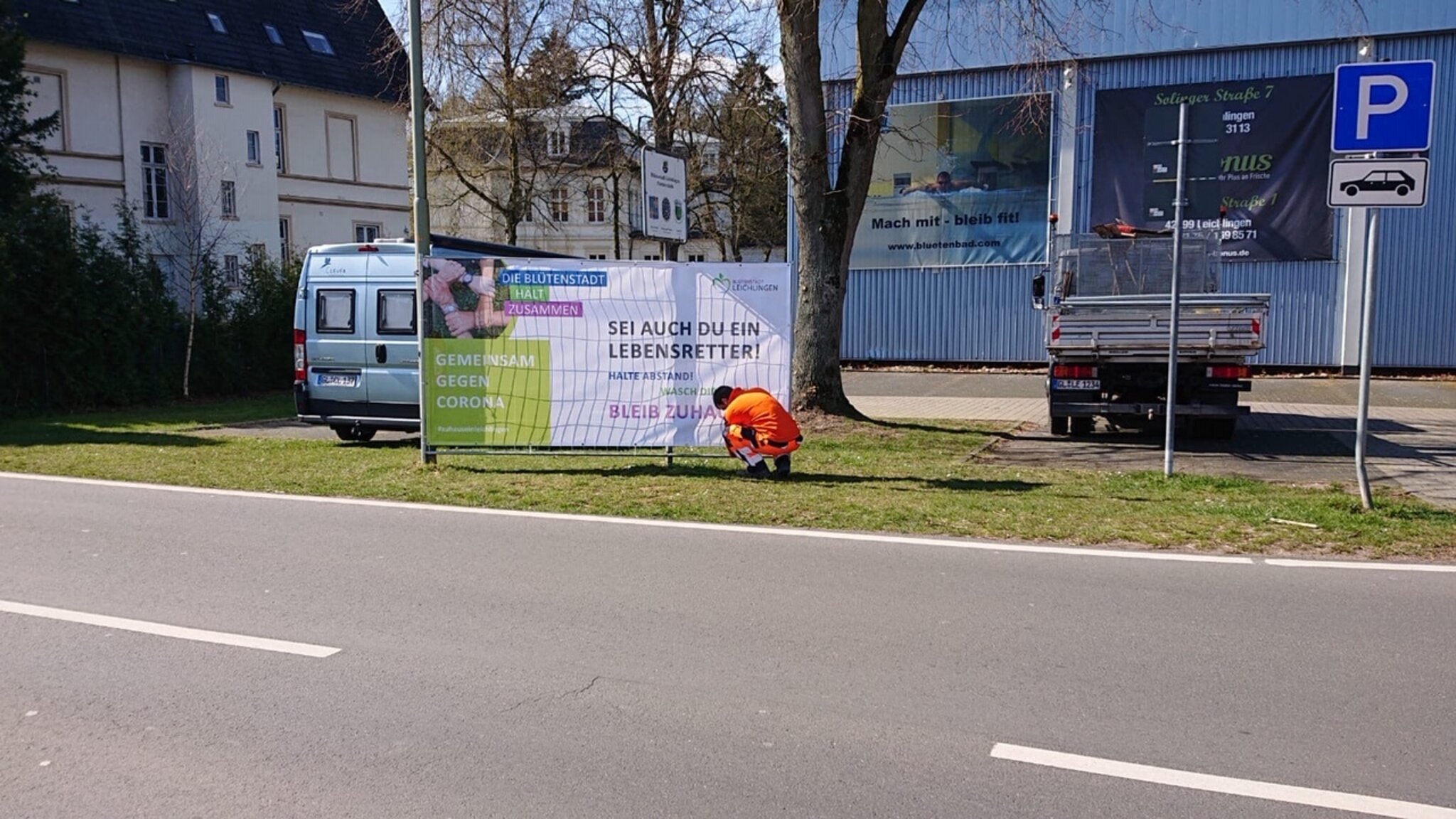 BannerKampagne in Leichlingen Stadtverwaltung Leichlingen appelliert