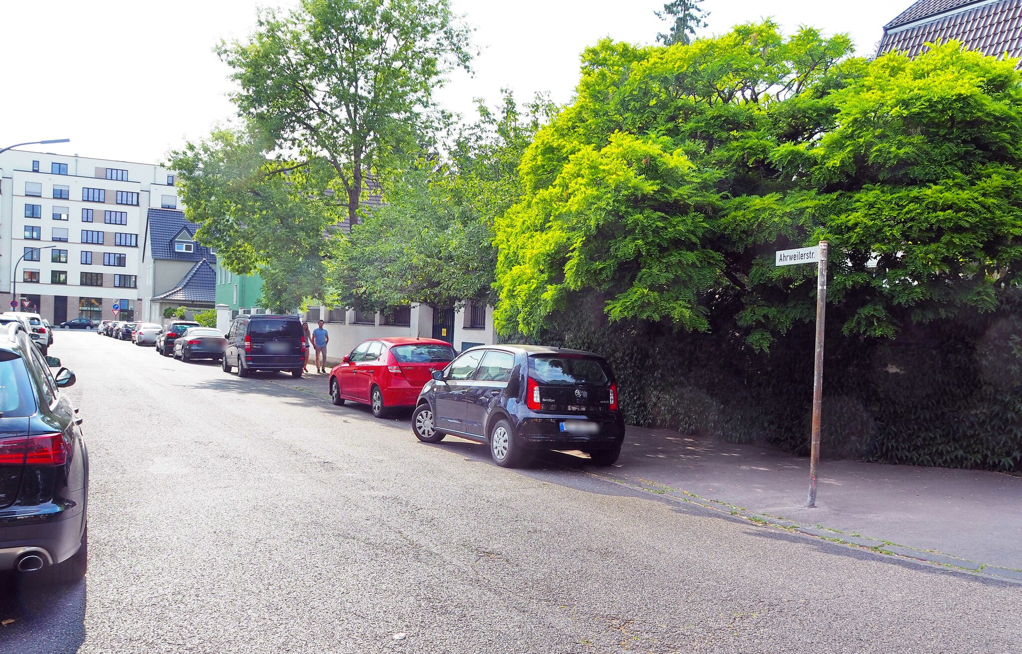 Ausfahren in beide Richtungen Verkehrsführung in Ahrweiler und