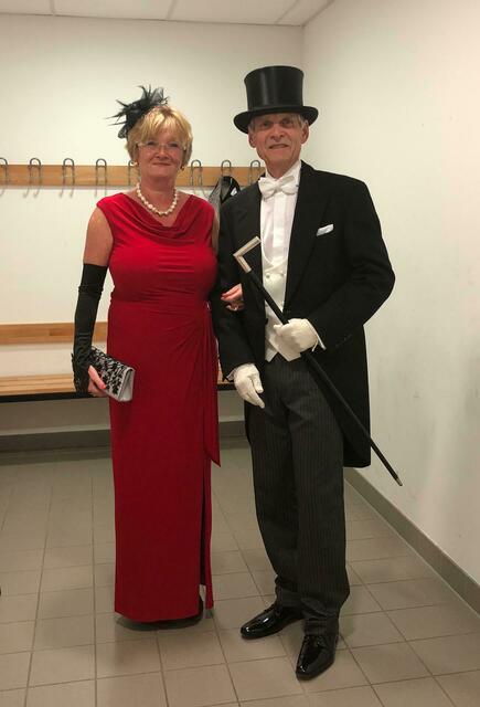 Ingrid Dietel und Wolfgang Pelz bei der Abi-Feier 2019. | Foto: Pelz