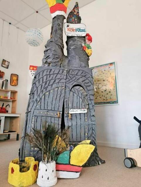 Kennziffer 11 - Die „Elefantengruppe“ der Kita Zum alten Paulshof in Porz haben den Kölner Dom „nachgebaut“. Herein kommt man allerdings nur mit dem Codeword „Alaaf“. | Foto: Kita  Paulshof