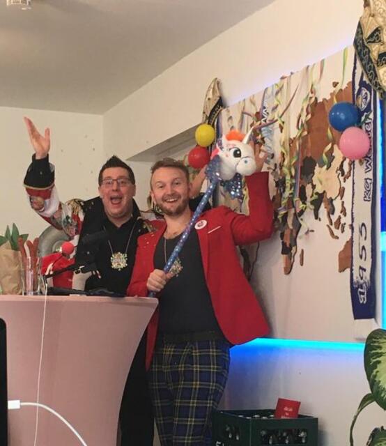 Dennis Heinemann und Alex Rüddel hatten alles im Griff. Alaaf!!!! | Foto: KG Wenter Klaavbröder