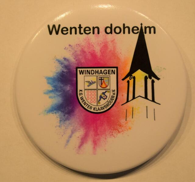 Der besondere Button zur Veranstaltung | Foto: KG Wenter Klaavbröder