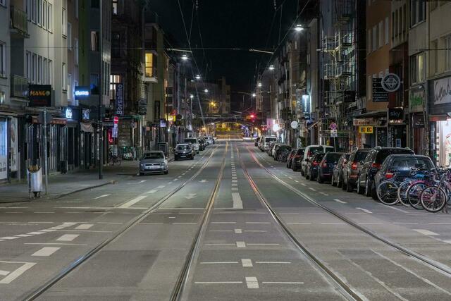 Ausgeh-Meile Zülpicher Straße ohne Nachtschwärmer. | Foto: König