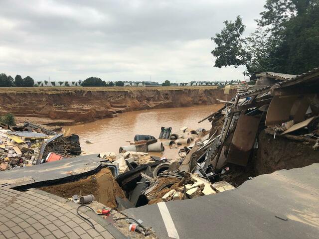 Vor allem in Blessem hat das Wasser große Schäden angerichtet. | Foto: Manke