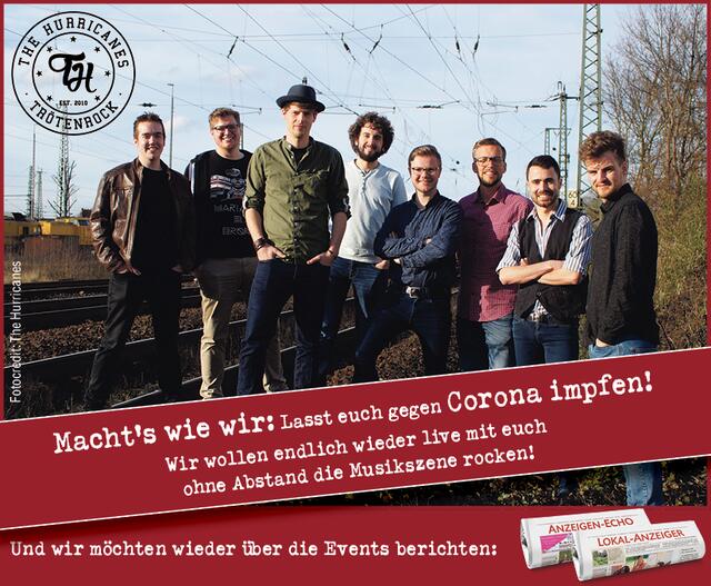 Sorgen für Stimmung und rufen zum Impfen auf: The Hurricanes | Foto: The Hurricanes 