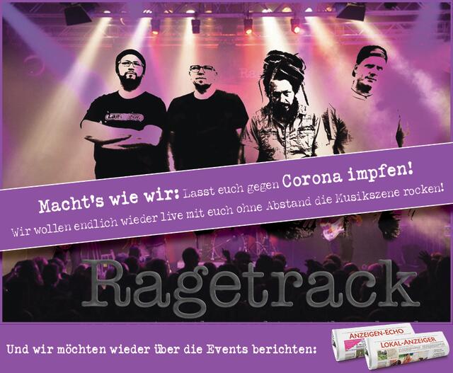 Auch die Band Ragetrack ruft zum Impfen auf. | Foto: Ragetrack