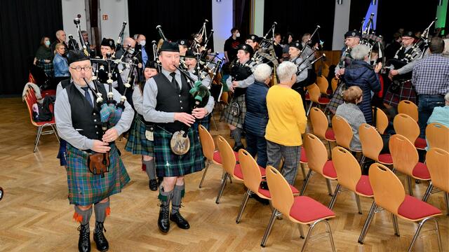 Axel Römer, Leiter der "Sound of Scotland Pipes &amp; Drums"  | Foto: Bildrechte: Michael Enders, Fotograf Maxx Hoenes 
