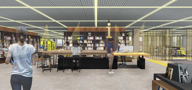 Der geplante Infopunkt. Foto: Mars Interieurarchitecten / Pell Architekten