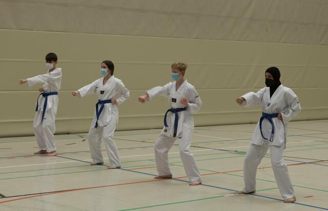 Höchste Konzentration bei der Gürtelprüfung des SSK-Taekwondo-Teams. | Foto: Torsten Rabe