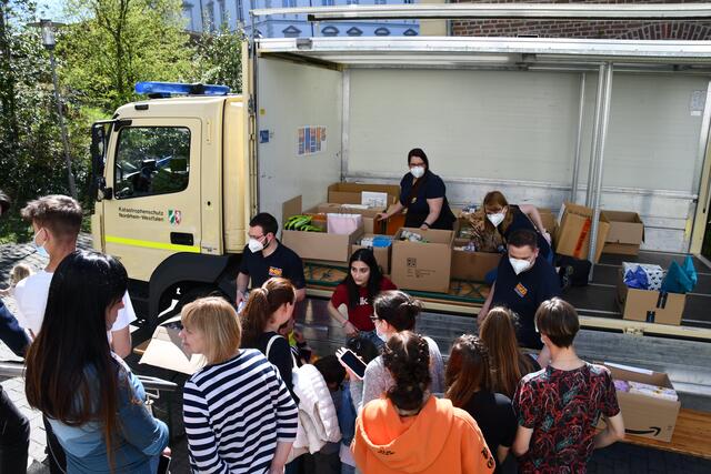 Auch am Bensberger Schloss machte der ASB-Truck Station | Foto: ASB Bergisch Land e.V.