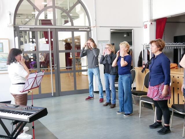 Stimm- und Atem-Coaching mit Barbara Mertin.  | Foto: Anita Brandtstäter