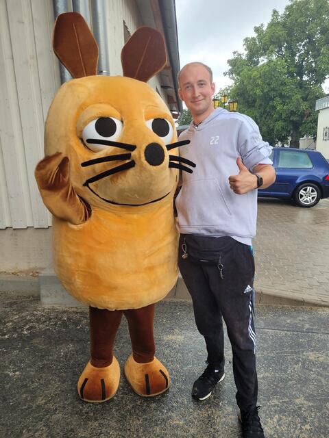 Judoka Daniel fand die Maus auch cool | Foto: privat