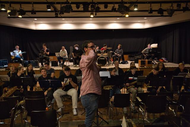 Und vor dem gr0ßen Konzert wurde natürlich fleißig geprobt. | Foto: Torsten Rabe