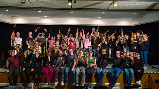 "Der Band", die Big-Band der La Musica freut sich auf das Projekt mit den Profis der WDR Big Band. | Foto: Torsten Rabe