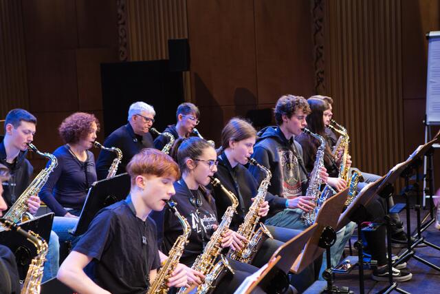 Die Saxophone der Big-Band der Musikschule La Musica. | Foto: Torsten Rabe