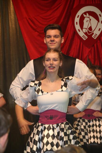 Ein Tanzpaar der Kölsche Stäänefleejer | Foto: Herrmann J.Nied