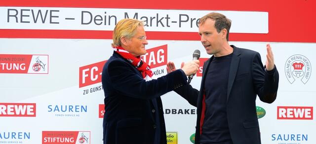 M. Trippel im Inerview mit FC-Reporter Radio Köln, Guido Ostrowski | Foto: Horst Nauen