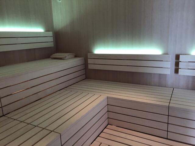 Die neue Bio-Sauna ist im Gebäude untergebracht. | Foto: Montserrat Manke