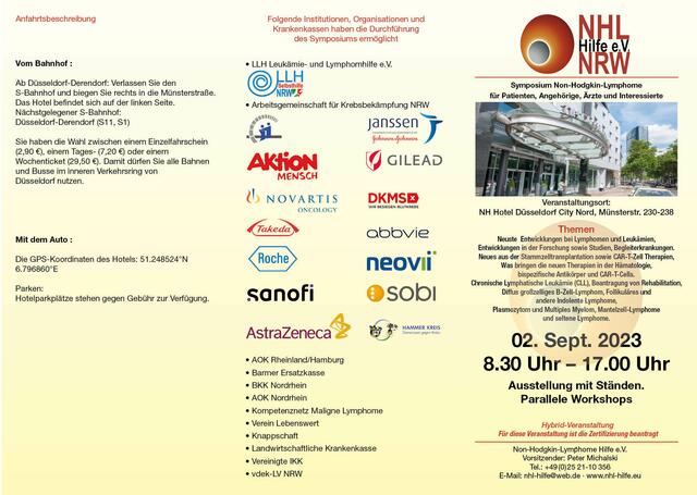 Flyer Symposium 02.09.2023 | Foto: Bildrechte: Michael Enders