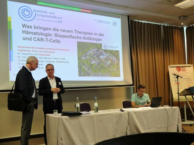 Symposium 02.09.2023, Technik, Prof. Dr. Gerhard Heil, Lüdenscheid, Dr. med. Dr. rer. nat. Heinz Dürk | Foto: Bildrechte: Norbert Herod